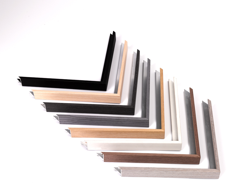 L9729 Aluwood Ash 6x23mm L9719 Aluwood Walnut veneer 6x23mm L9727 Aluwood White Painted oak 6x23mm L9718 Aluwood Oak veneer 6x23mm L9730 Aluwood Flint 6x23mm L9731 Aluwood Slate 6x23mm L9717 Aluwood Maple veneer 6x23mm L9728 Aluwood Black 6x23mm