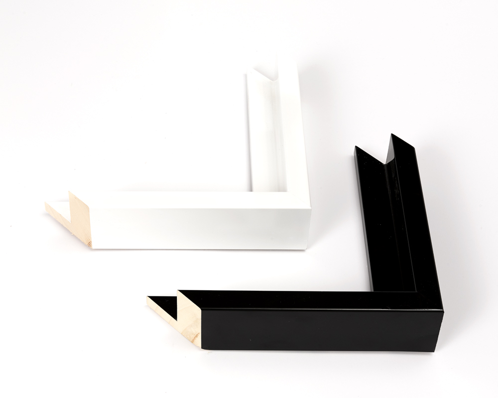 L2112 Gloss Black 42mm rebate 19x50mm L2112 Gloss White 42mm rebate 19x50mm